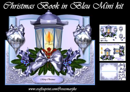 Christmas Book in Bleu