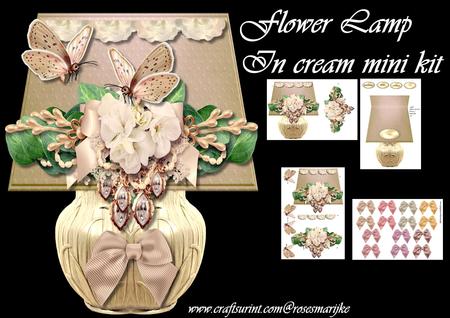 Flower Lamp in Cream Mini Kit