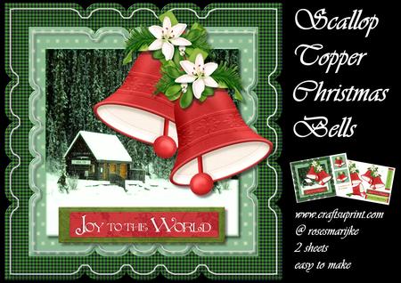 Mini Kit Christmas Bells Scallop Topper