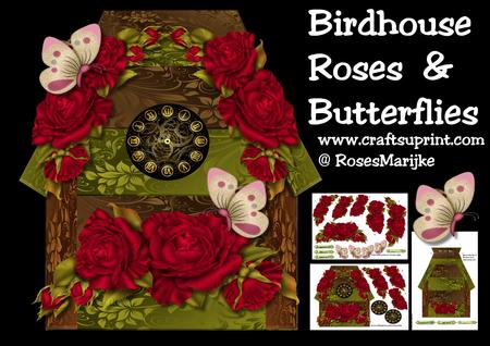 Birdhouse Roses & Butterflies Mini Kit