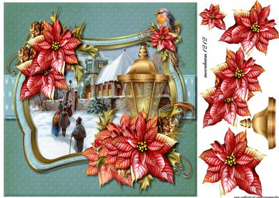 Beautiful Vintage Christmas & Poinsettias