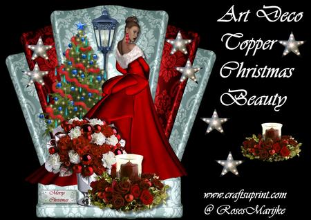 Art Deco Topper Christmas Beauty