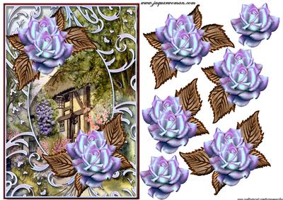 Roses Cottage in Bleu