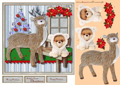 Cute Card Baby 's First Christmas