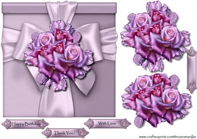 Special Gift Purple Roses