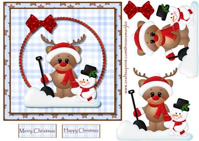 Santa's Little Helpers Cute Card
