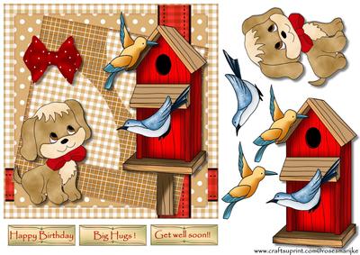 Quick Cute Card Doggie and His Friends