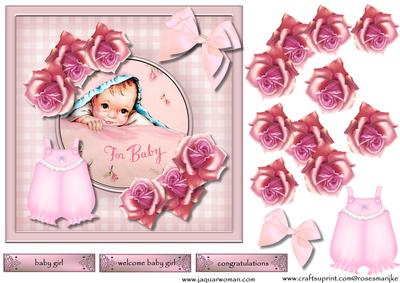 Vintage Topper New Baby Girl
