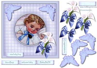Vintage Baby Boy Topper