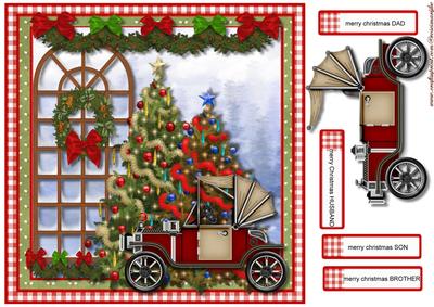 Male Card Topper Christmas
