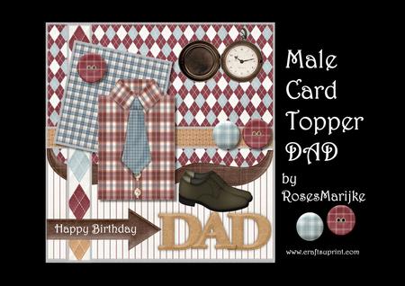 Male Card Dad Topper Mini Kit