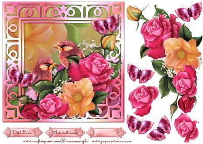 Precious Birds & Roses