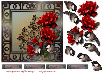 Precious Birds & Roses 5