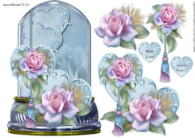 Globe Frosted Roses