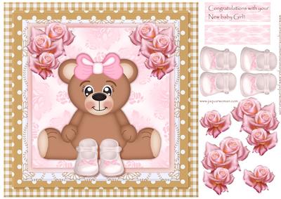 Baby Girl Cute Bear