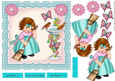 Birthday Girl Cute Card