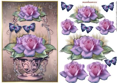 Vase Pink Roses