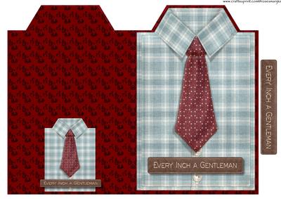 Cut and Fold Male Card Shirt