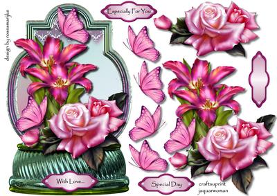 Oriental Tulips and Roses