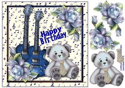 Birthday Boy Music Bear