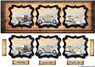 Large Dl Vintage Male Card
