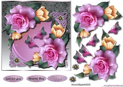 Roses & Butterfly Beauty