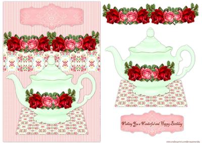 Vintage Roses Teapot