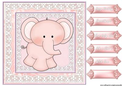 Baby Girl Cute Elephant