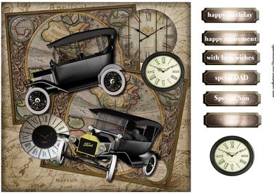 Male Card Vintage Ford