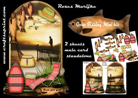 Mini Kit Globe Gone Fishing 2 Male Card