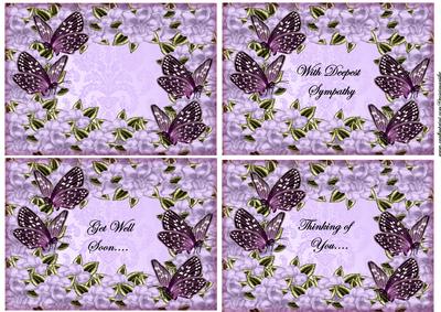 Toppers Gardenias & Butterflies Sympathy