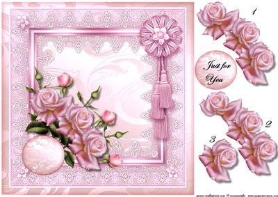 Lace Topper & Roses