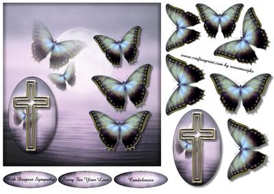 Sympathy Vintage Butterflies