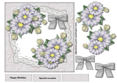 Flowers on Lace Topper