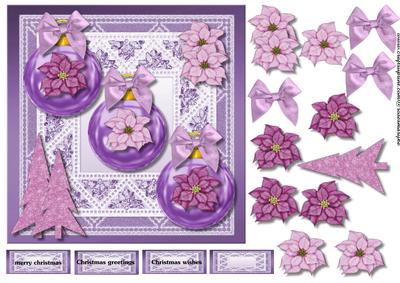 Lilac Christmas Baubles