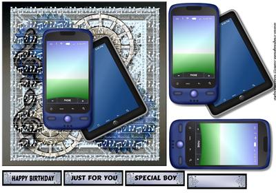 Male Card Tablet & Smartphone