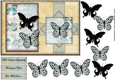 Vintage Butterflies Sympathy