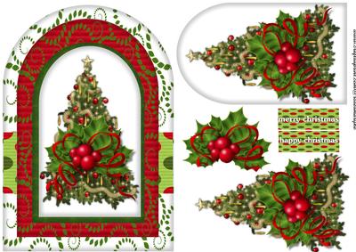 Arch Card Christmas Tree