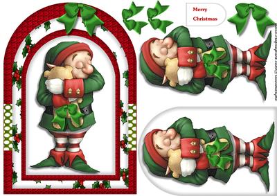 Arch Card Christmas Gnome