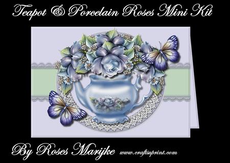 Mini Kit Teapot & Porcelain Roses
