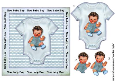 Quick Card New Baby Boy