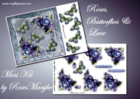 Roses, Butterflies & Lace Mini Kit