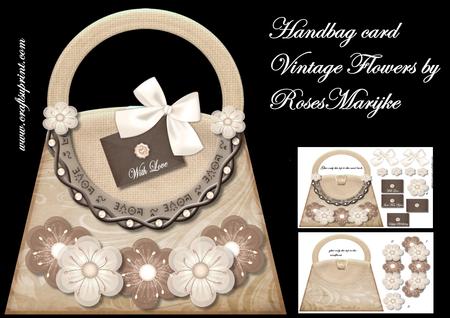Mini Kit Handbag Vintage Flowers