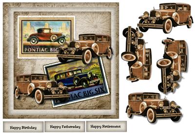 Male Car Vintage Cards