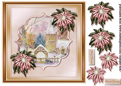Romantic Snowscene Church Topper