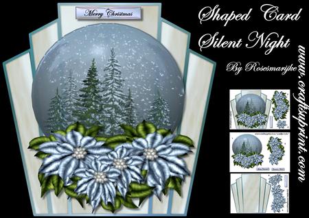 Silent Night Art Deco Topper Mini Kit