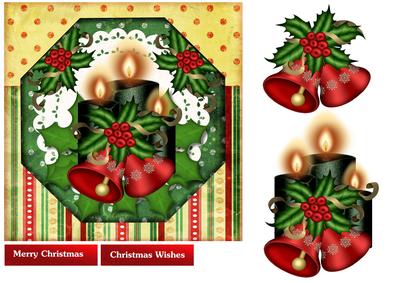 Country Christmas Candles 2