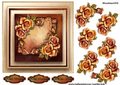 Male Card Autumn Roses