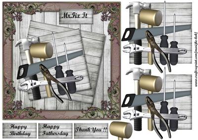 Male Card Mr. Fix It