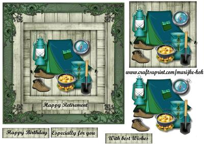 Male Card Outdoor Camping